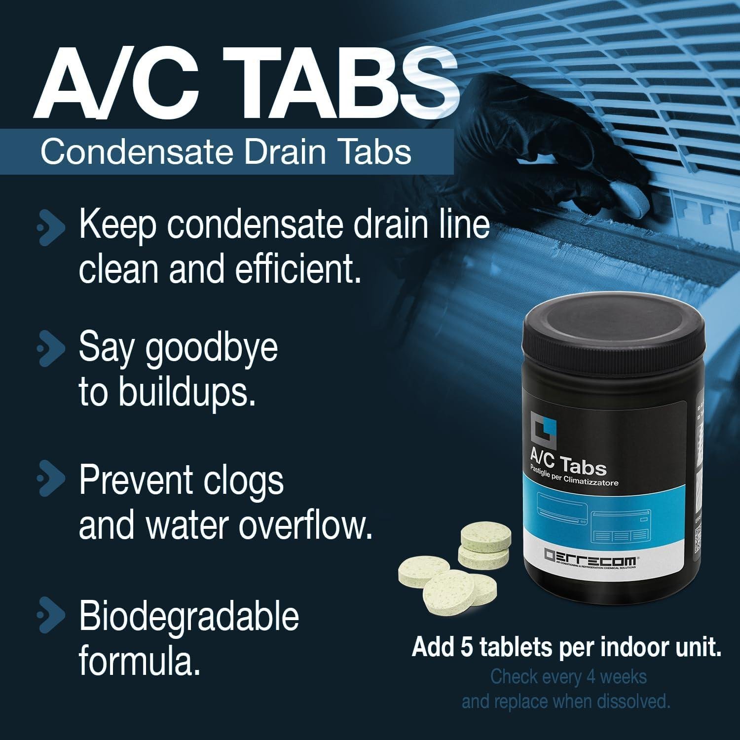 ERRECOM A/C Tabs Review: 40 Tablets for 12,000 BTU HVAC (2026)