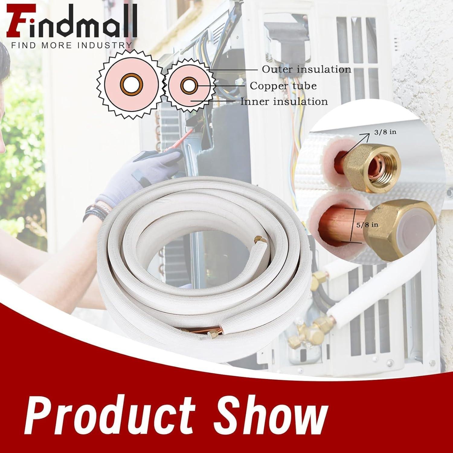 Findmall 50FT AC tubing Review: DIY Installation for 18,000 BTU (2026)