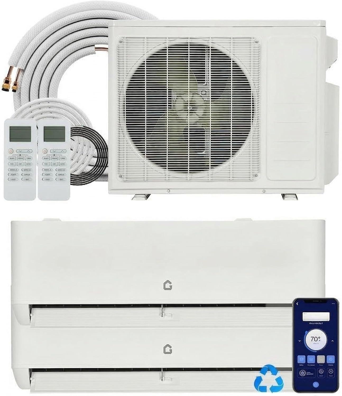 18K BTU dual Zone Mini Split Review: 24 SEER2,DIY Install 2026