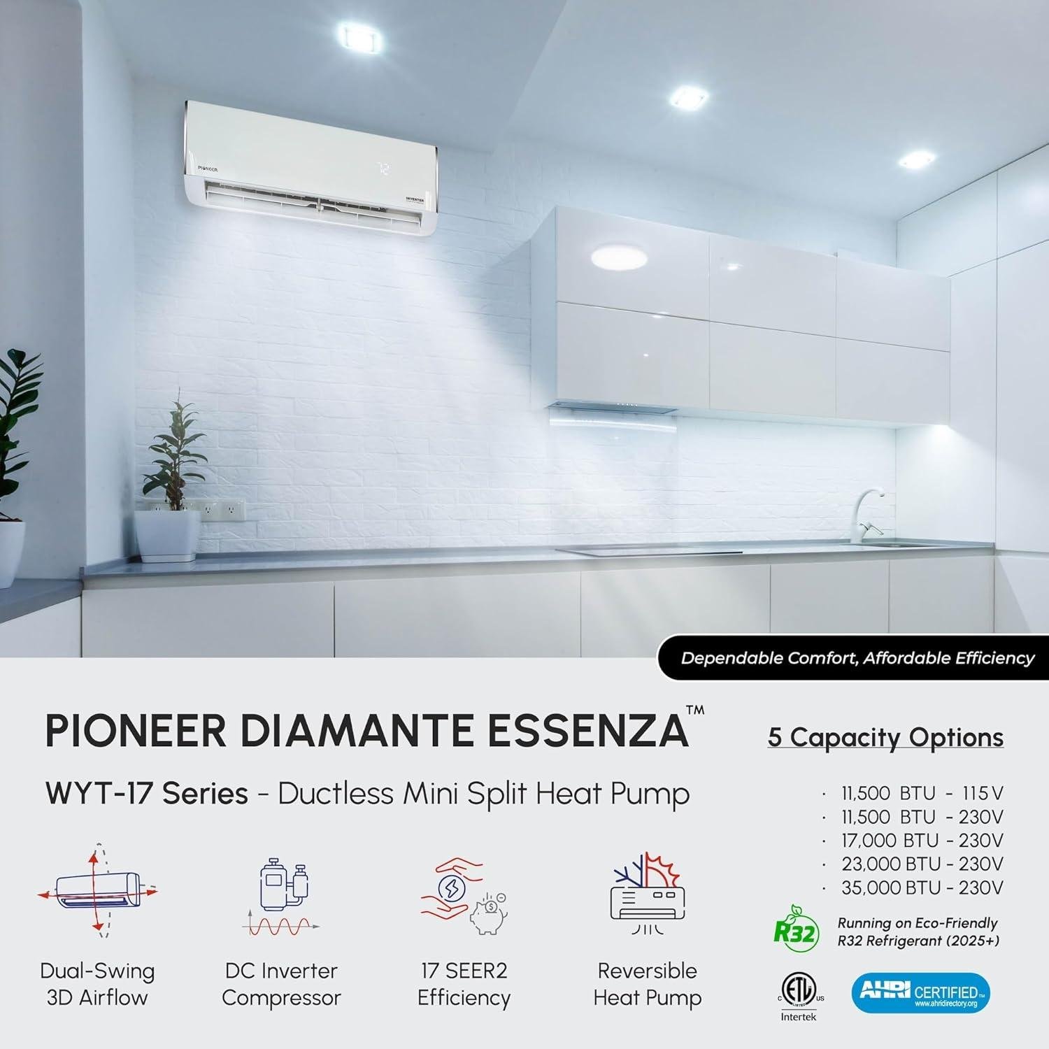 Pioneer Diamante Essenza 11,500 BTU Review: 17 SEER2 Ductless 2026