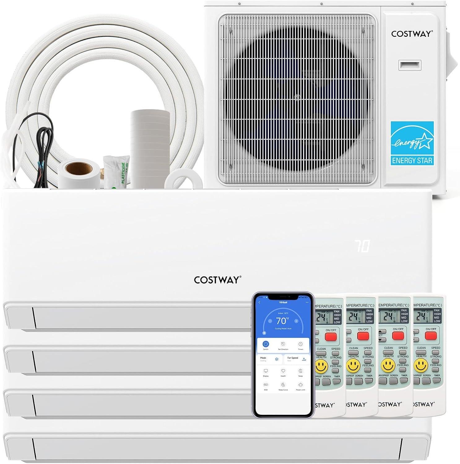 COSTWAY 30k BTU Mini Split Review: 23 SEER2 ductless AC (2026)