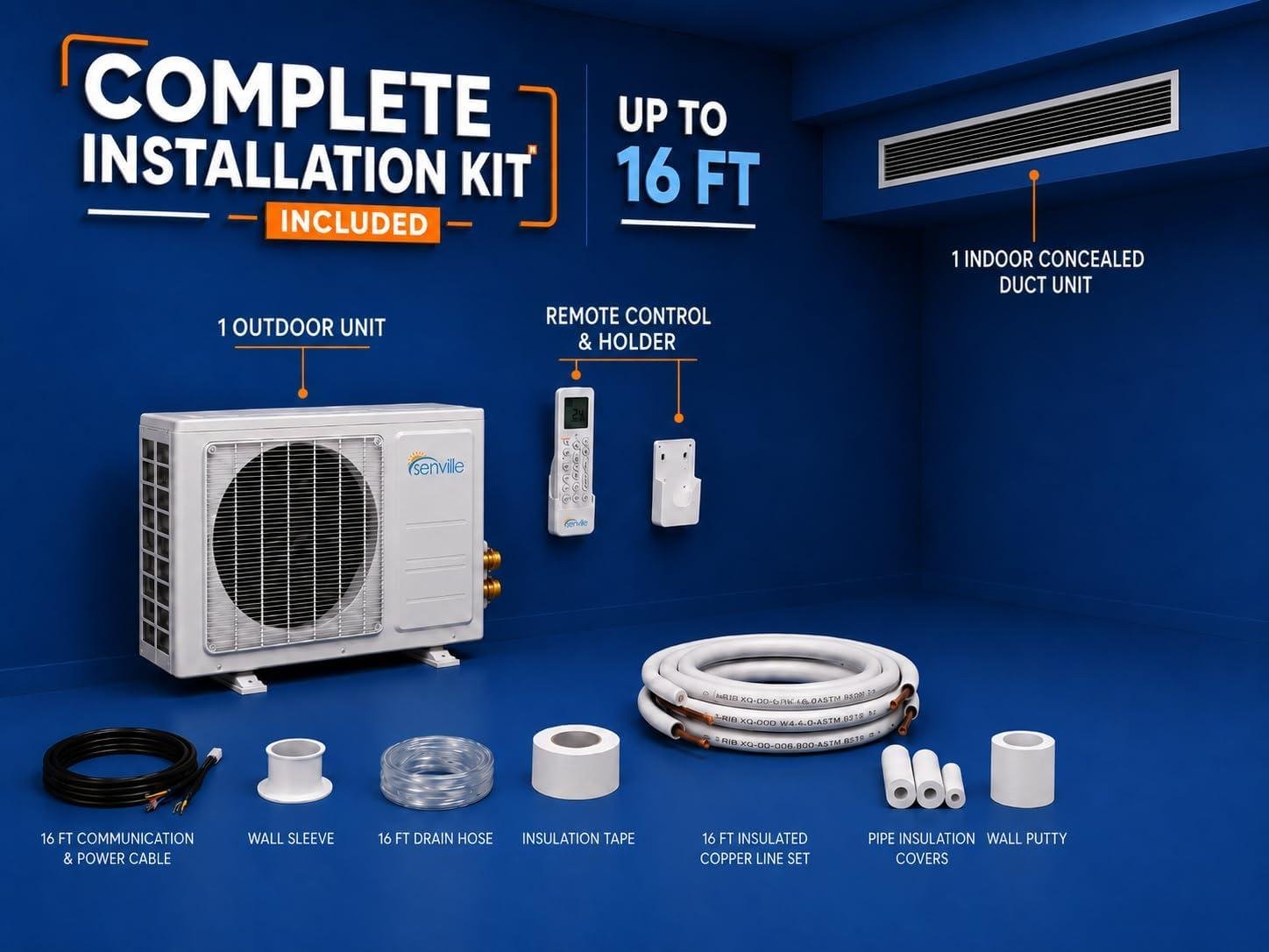 Senville 12,000 BTU Ducted Mini Split Review: 16 SEER & Installation Tips 2026