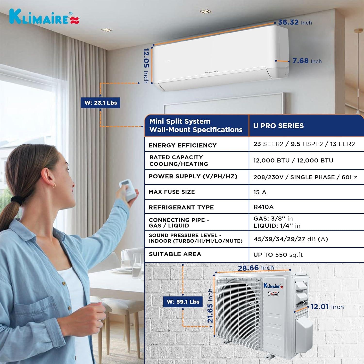 Klimaire 12,000 BTU Mini Split Review: 23 SEER2 Efficiency & installation 2026
