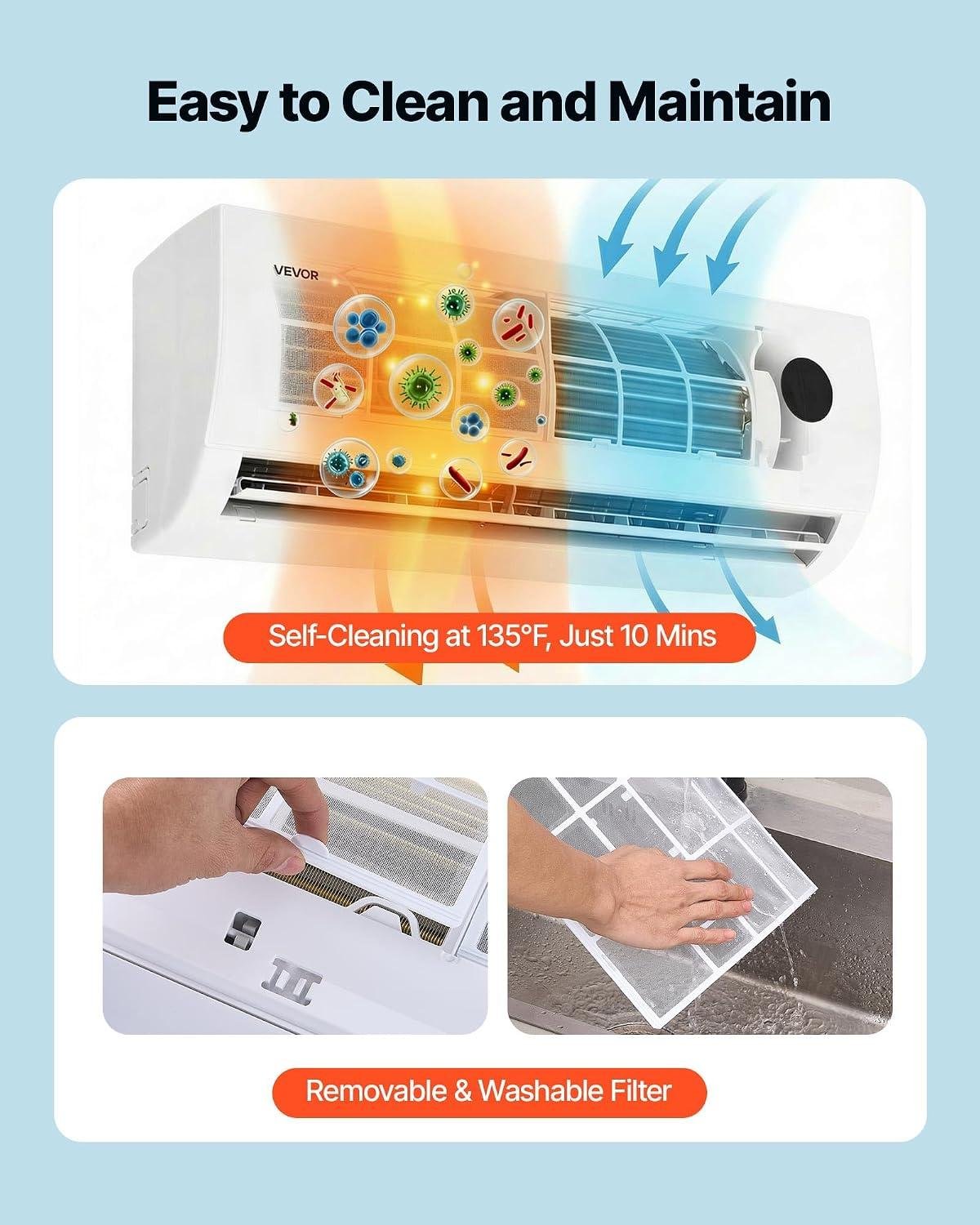VEVOR 9000 BTU Mini Split Review: 19 SEER2 Efficiency & installation 2026