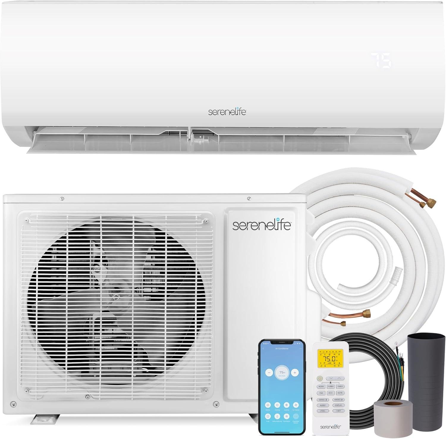 SereneLife 12,000 BTU Mini Split Review: 20 SEER2, DIY Install 2026