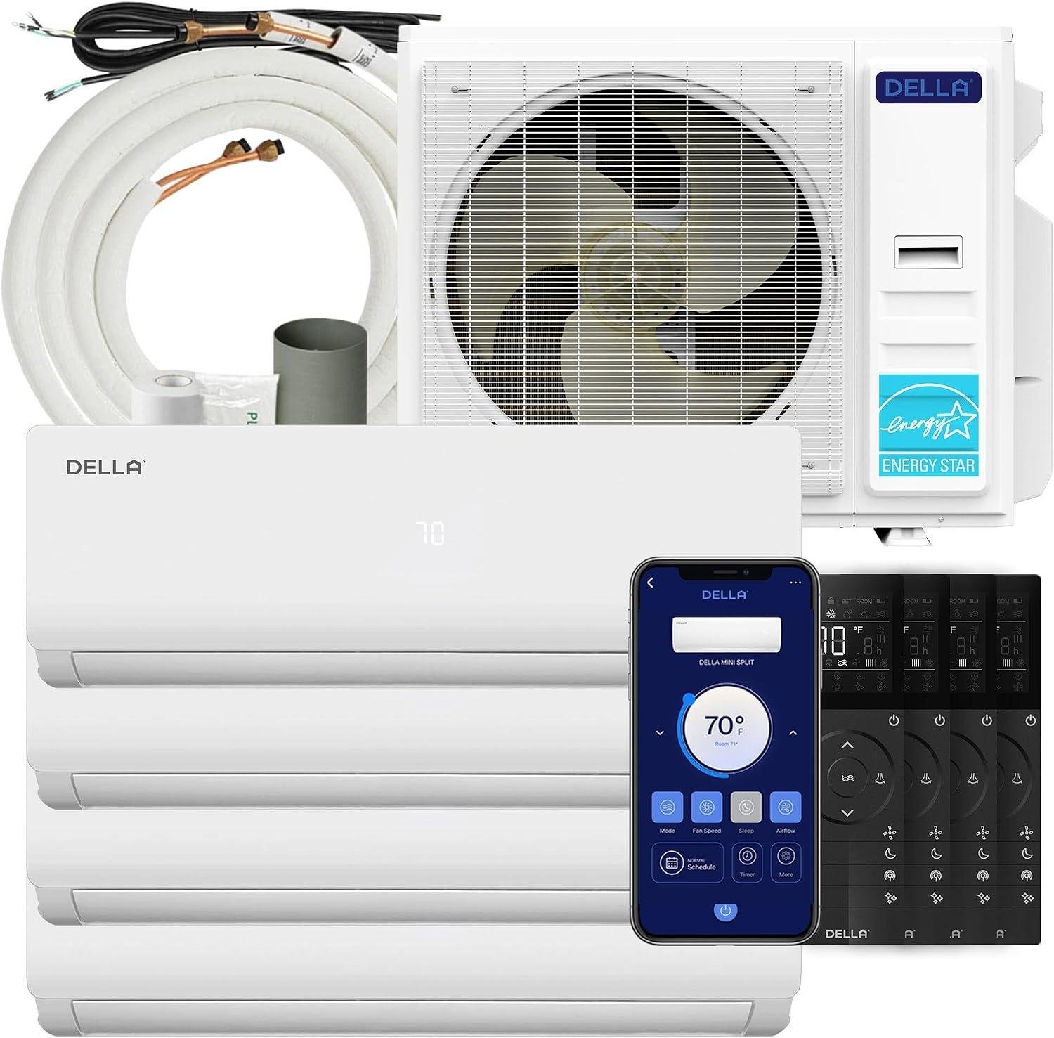 DELLA 35K BTU 4-Zone Mini Split Review: 19 SEER2 & Pro Install 2026