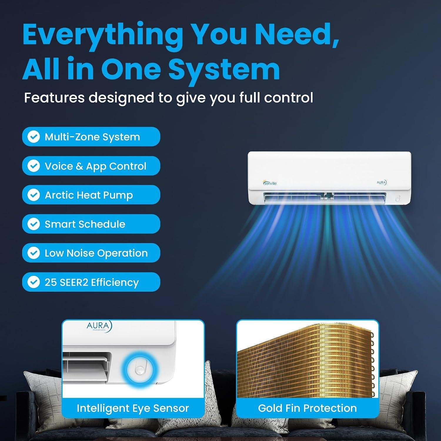Senville 18000 BTU 2-Zone mini Split Review: SEER & Installation 2026