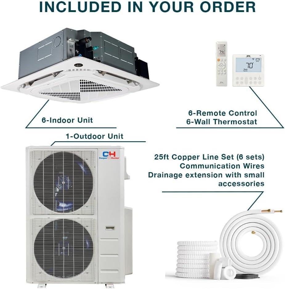 Cooper & Hunter 48,000 BTU 6-zone AC Review: 24 SEER2, pro Install 2026