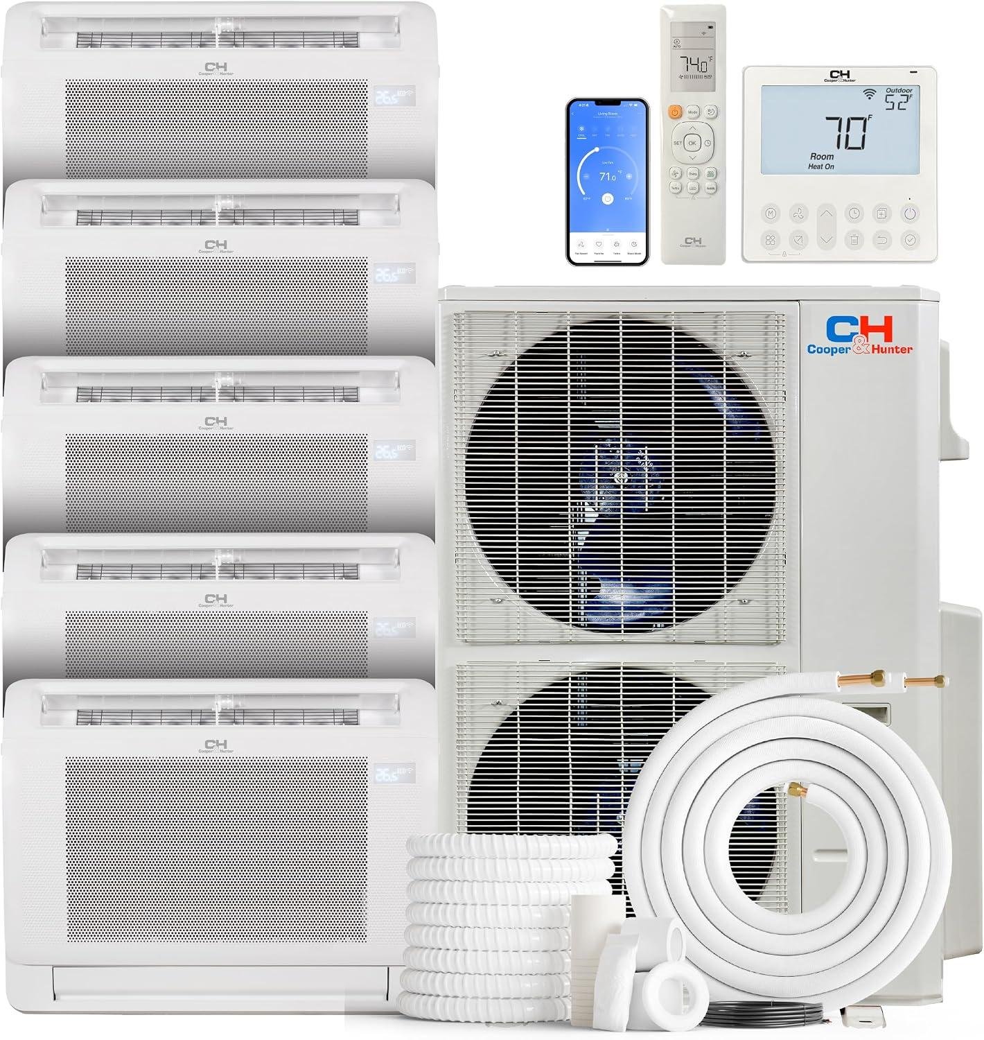 Cooper & hunter 48,000 BTU 5-Zone review: 24 SEER2 Pros (2026)