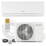 ROVSUN 9000 BTU Mini Split AC/Heating System with Inverter, 19 SEER 115V Energy Saving Ductless Split-System Air Conditioner with Pre-Charged Condenser, Heat Pump, Remote Control & Installation Kit