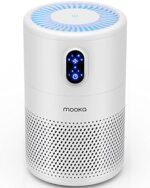 MOOKA Air Purifiers for Home Large Room up to 1076 ft², H13 True HEPA Air Filter Cleaner, Odor Eliminator, Remove Smoke Dust Pollen Pet Dander, Night Light(Available for California)