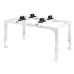 Eastrexon Mini Split Stand, Anti-vibration Adjustable Mini Split Ground Stand, AC Stand Heavy Duty w/ 400LBS Load Capacity, for 9,000-36,000 BTU Ductless Mini Split Air Conditioner Heat Pump