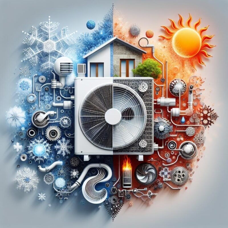 Can a mini split AC system be used for both heating and cooling?