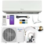 KLIMAIRE 12,000 BTU Do-it-Yourself Mini Split 19 SEER2 Mini Split Heat Pump Air Conditioner w/ 25-ft Pre-Charged Quick-Connect Installation Kit - 230V