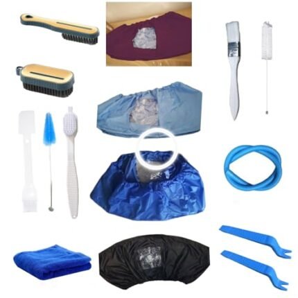 MFLFVR Mini Split Cleaning Bag |Split Ac Unit Cleaning Bag |Ac Cleaning Bag |Mini Split Ac Cleaning Kit with 9ft Drainpipe （12pcs，Dark Blue，Large Size