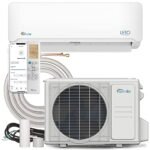 Senville LETO Series Mini Split Air Conditioner Heat Pump, 9000 BTU 208/230V, Inverter, Works with Alexa, 0.75 Ton, White