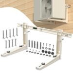 Plusluck Mini Split Wall Mounting Bracket for 7000-12000 BTU Mini Split Air Conditioner with Leveler Universal Ductless AC and Heat Pump Systems Outdoor