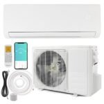 Bonnlo 12,000 BTU Mini Split AC/Heating System with Inventer, 20 SEER 115V Energy Saving Ductless Split-System Air Conditioner with Pre-Charged Condenser, Heat Pump, Remote Control & Installation Kit