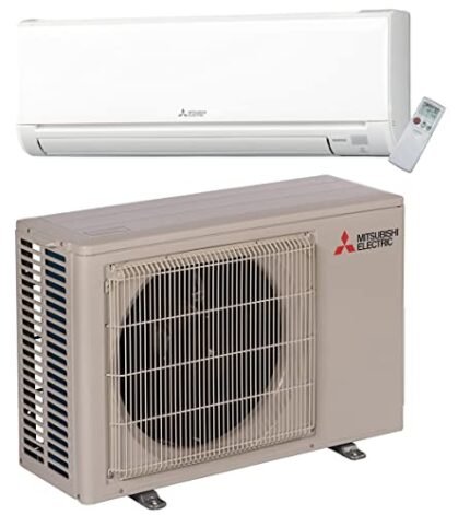 Mitsubishi 9,000 BTU SEER 16 Wall Mount Ductless Mini-Split Inverter Cool & Heat Pump System 0.7 Ton Energy Efficient