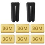 8PCS Ceiling Fan Blade Balancing Kit Including Fan Balancing Clips and 6pcs Metal Self-Adhesive 3G Weight Practical Fan Balance Kit for Ceiling Fan Weight Balancing 2pcs