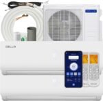 DELLA 18K BTU ODU 2 Dual Zone 12000 12000 BTU 20 SEER2 208-230V Cools Up to 1100 Sq.Ft Wifi Multi Zone Mini Split Air Conditioner Ductless Pre-Charged Heat Pump Work with Alexa, 16ft Installation Kits