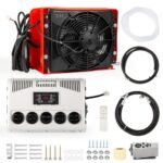 UAHKPA 12V RV air conditioner,split type 9000btu truck air conditioner, suitable for camping vehicles, trucks, RVs, trailers, excavators, vans and other 12V DC air conditioner (12, Volts (DC))