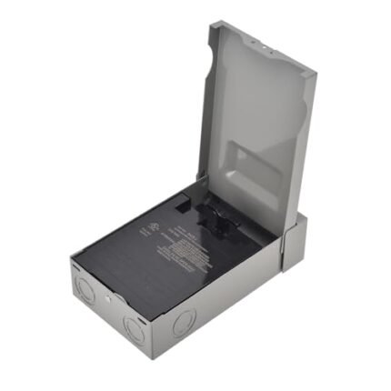 AC Disconnect Box Outdoor, CNAODUN 60 Amp Disconnect 120/240 Volt 2 Pole 1 Phase 3wire Waterproof Pull Out Switch Metal Box for Air Conditioner Fused UL Listed（Fuse not Included）