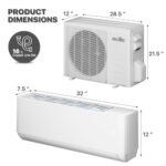 mollie 9000 BTU Mini Split Air Conditioner w/4-in-1 Filters, 115V 23 SEER2 AC Unit with Smart App Control, Cools Up to 400 Sq. Ft, Pre-Charged Heat Pump and Installation Kits