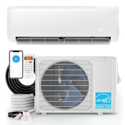 SIMOE Mini Split Air Conditioner, 18000BTU 21SEER2 Mini Split AC/Heating System, Ductless Air Conditioner & Heater with Inverter & 1.5 Ton Heat Pump, 208-230V, Cools Up to 1250 Sq. Ft, Energy Star