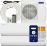 DELLA 36K BTU ODU 2 Dual Zone 18000 18000 BTU 19 SEER2 208-230V Cools Up to 2000 Sq.Ft Wifi Multi Zone Ductless Pre-Charged Mini Split Air Conditioner Heat Pump Work with Alexa, 16ft Installation Kits