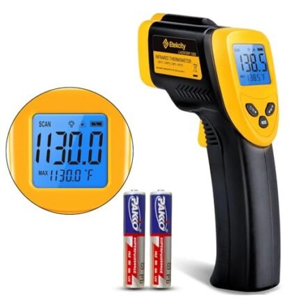 Etekcity Infrared Thermometer Temperature Gun 1080, -58°F to 1130°F for Meat Food Pizza Oven Griddle Accessories, Heat Gun for Cooking, Kitchen, Fridge, Reptile,BBQ