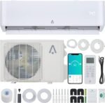 Mini Split Air Conditioner, 18000 BTU23 SEER2 Mini Split AC/Heating System, Inverter Ductless Air Conditioner w/WiFi,Pre-Charged & 16.4ft Installation Kits, Cools Room up to 1250 Sq. Ft