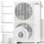 Quad 4 Zone 9000 9000 18000 18000 Ductless Heating and Cooling Mini Split Ductless Air Conditioner Heat Pump System
