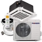 Pioneer Air Conditioner CYB-22 Ceiling Mount 8-Way Cassette Ductless Inverter++ Mini Split Heat Pump, 18000 BTU-208/230V
