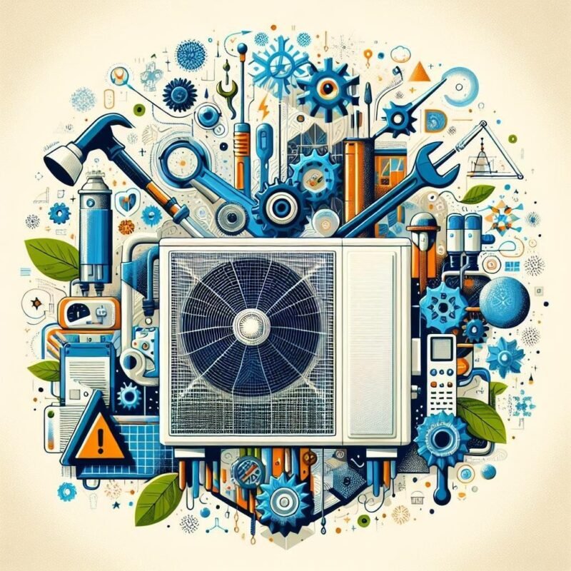Is professional maintenance recommended for a mini split AC unit?
