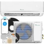 YITAHOME 24000 BTU Mini Split Air Conditioner Heat Pump System, 21 SEER2 208-230V Ductless Inverter System with Wi-Fi & Alexa Compatibility, Cover Up to 1500 Sq. Ft, Complete Installation Kit Included