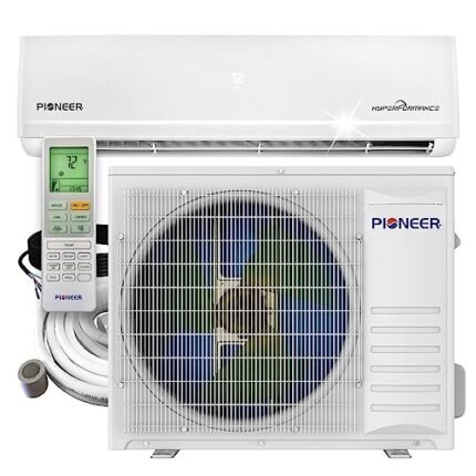Pioneer® Hyperformance™ 24,000 BTU 21 SEER2 Ductless Mini Split Inverter++ Wi-Fi Enabled Air Conditioner Hyper Heat Pump Full Set