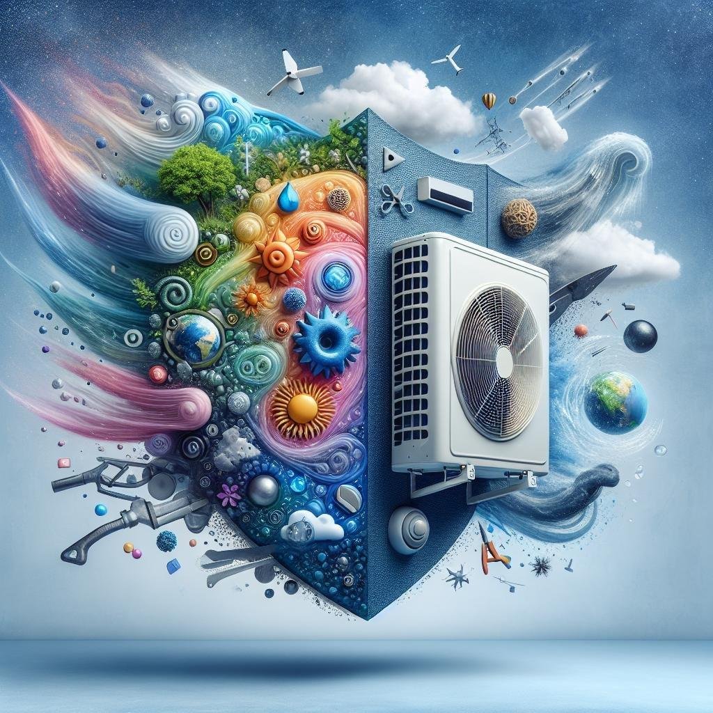 What is the best way to protect a mini split AC unit from severe weather conditions?