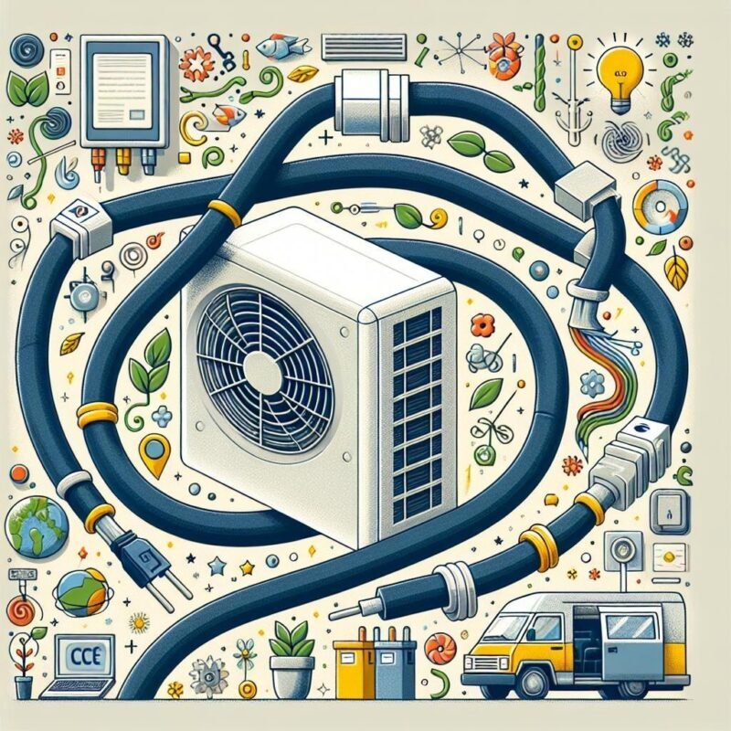 What kind of power supply is needed for a mini split AC system?
