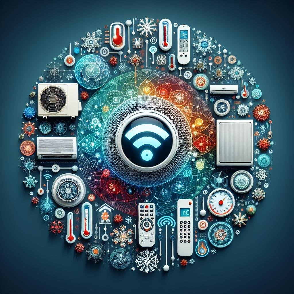 What are the wireless control options for a mini split AC system?