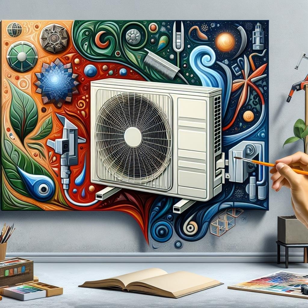 Can a mini split AC unit be installed in a space with limited wall space?