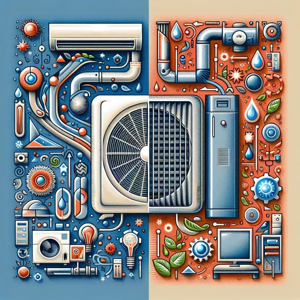 What is the difference between a mini split AC and a traditional furnace for heating?