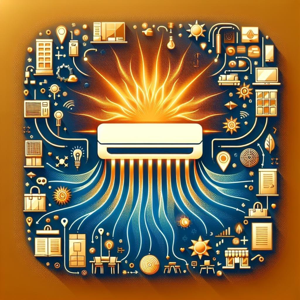 Can a mini split AC be used for heating in commercial spaces?