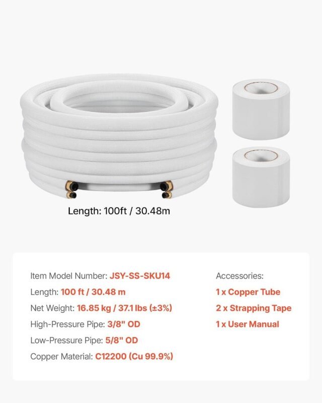 VEVOR 18-26K BTU Mini Split Line Set Review: Installation & SEER 2026